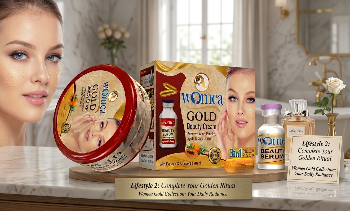 Womea Gold 3-in-1 Mega Pack with Serum and Capsule