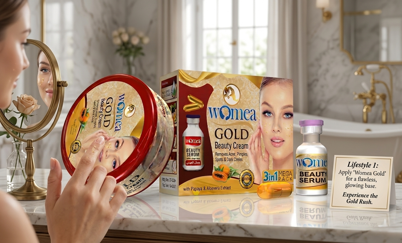 Womea Gold 3-in-1 Mega Pack with Serum and Capsule